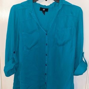 Turquoise Collared Shirt